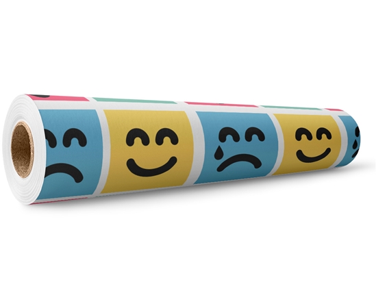 Advanced Emoticon Emoji Wrap Film Wholesale Roll