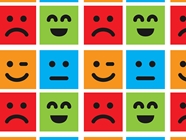 Basic Emoticon Emoji Vinyl Wrap Pattern