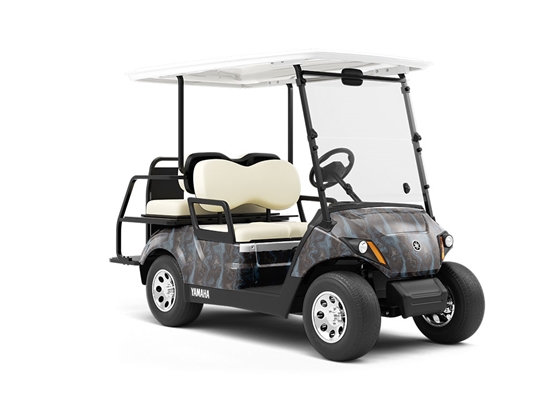 Stormy Night Epoxy-Resin Wrapped Golf Cart