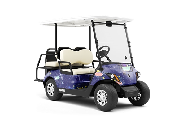 Mystic Godmother Fantasy Wrapped Golf Cart