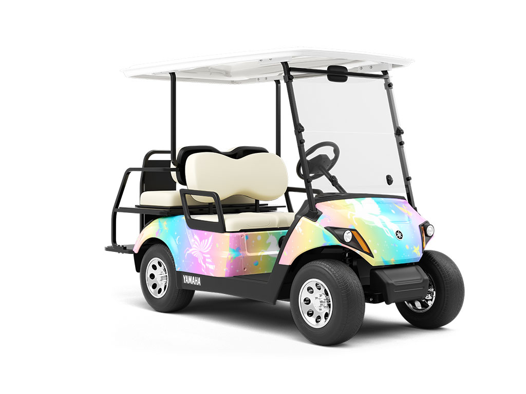Celestial Reunion Fantasy Wrapped Golf Cart