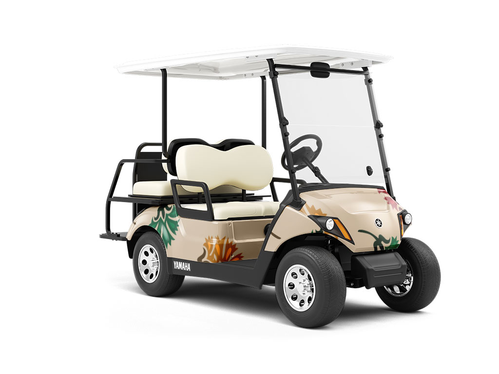 Deco Blossoms Floral Wrapped Golf Cart