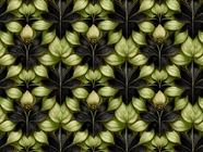 Garden Illusion Floral Vinyl Wrap Pattern