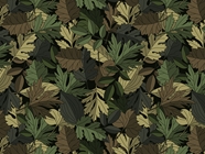 Green Leaf Floral Vinyl Wrap Pattern