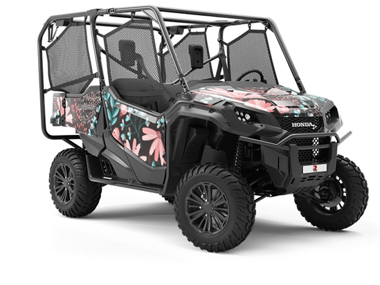 Night Blossoms Floral Utility Vehicle Vinyl Wrap