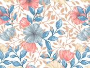 Pastel Blooms Floral Vinyl Wrap Pattern