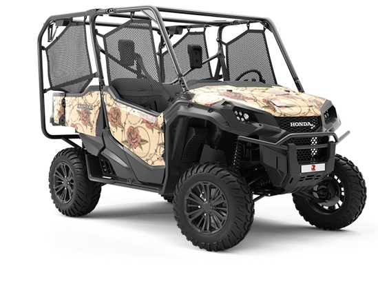 Tangled Up Floral Utility Vehicle Vinyl Wrap