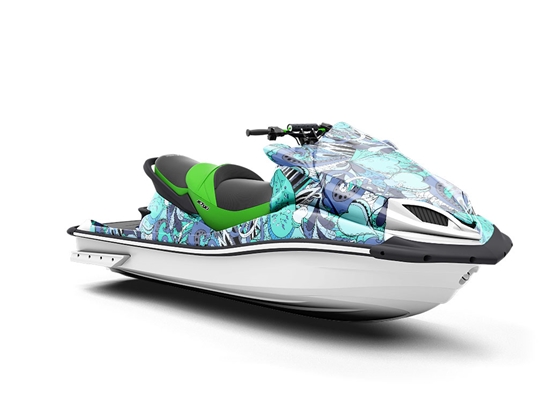 Disappearing Tears Floral Jet Ski Vinyl Customized Wrap