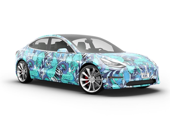Disappearing Tears Floral Vehicle Vinyl Wrap