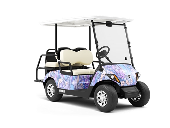 Fanciful Flight Floral Wrapped Golf Cart