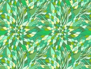 Reverend Green Floral Vinyl Wrap Pattern