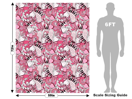 The Feminine Floral Vehicle Wrap Scale