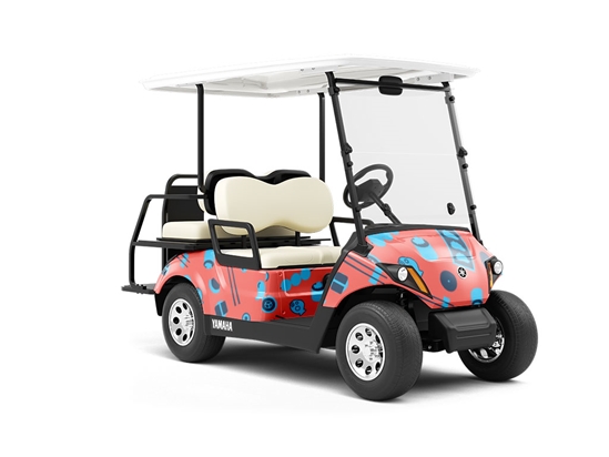 Lunch Menu Food Wrapped Golf Cart