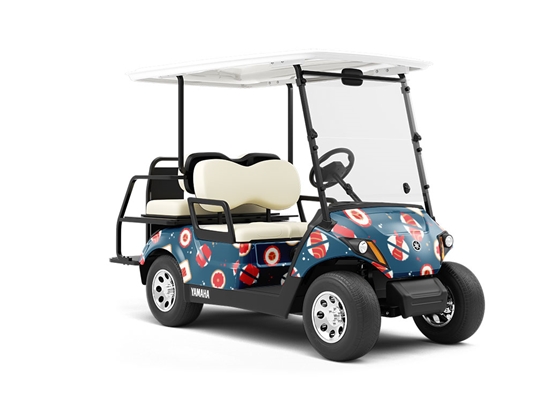 Maguro Madness Food Wrapped Golf Cart