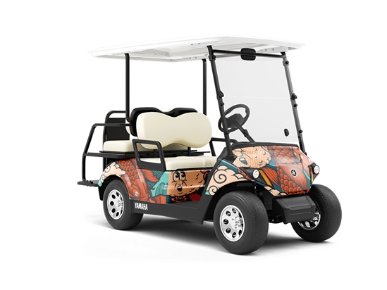Salmon Eggs Food Wrapped Golf Cart