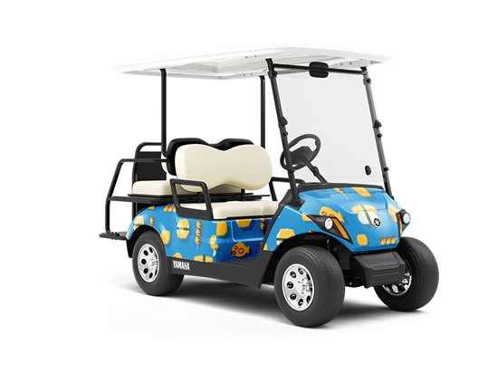 Sweet Egg Food Wrapped Golf Cart