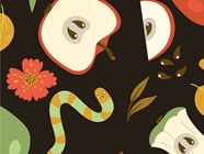 Hungry Worms Fruit Vinyl Wrap Pattern