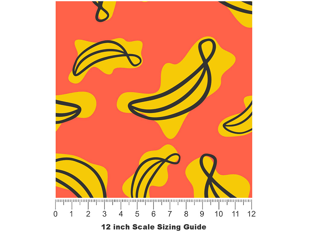 Abstract Suggestion Fruit Vinyl Film Pattern Size 12 inch Scale
