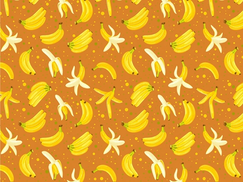 Rwraps™ Banana Print Vinyl Wrap Film - Berangan Bite