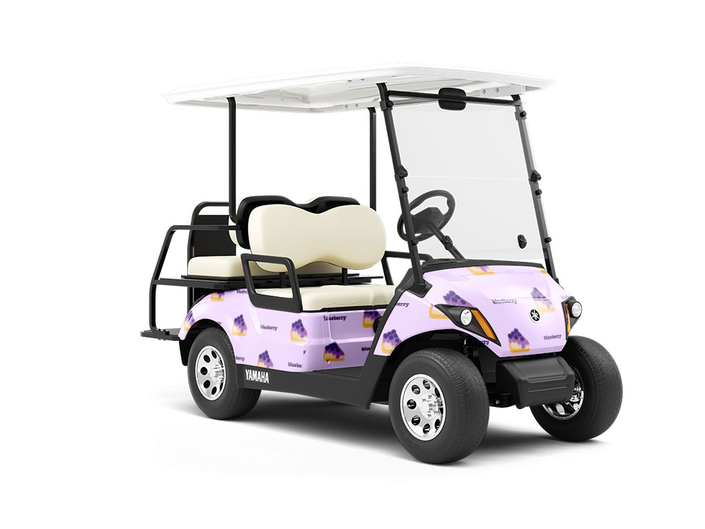 Blueberry Pie Fruit Wrapped Golf Cart