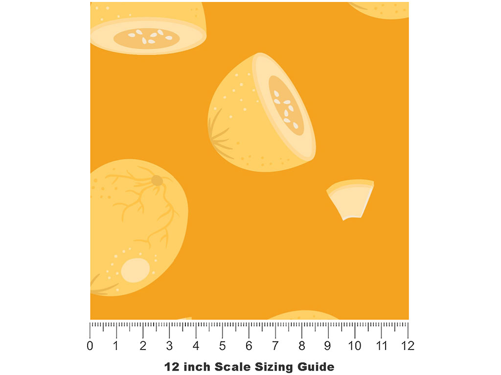 Hearts of Gold Fruit Vinyl Film Pattern Size 12 inch Scale