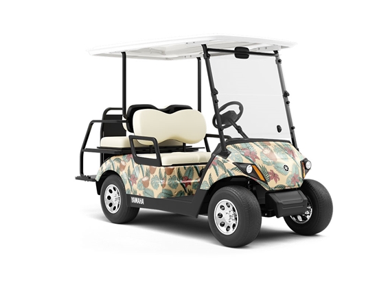 Beachy Relaxation Fruit Wrapped Golf Cart