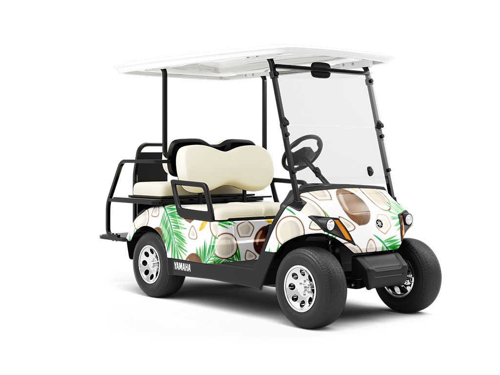 Fickle Fronds Fruit Wrapped Golf Cart