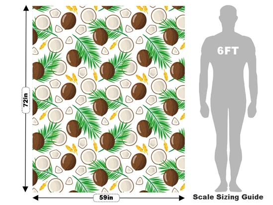Fickle Fronds Fruit Vehicle Wrap Scale