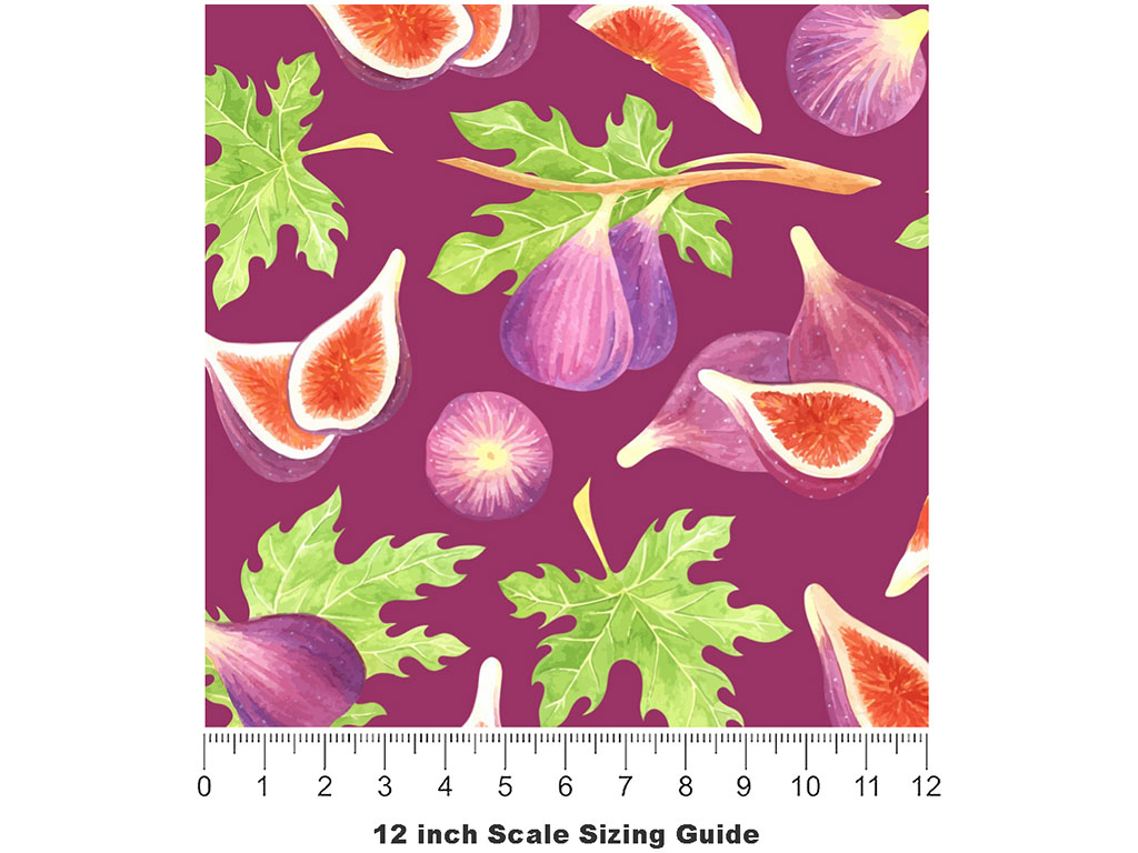 Figgy Pudding Fruit Vinyl Film Pattern Size 12 inch Scale