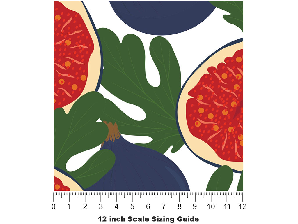 Sweet Meat Fruit Vinyl Film Pattern Size 12 inch Scale