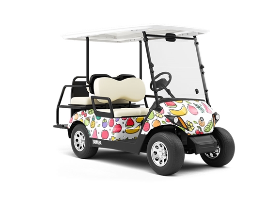 Company-Wide Mixer Fruit Wrapped Golf Cart