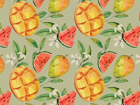 Juicy Sweet Fruit Vinyl Wrap Pattern