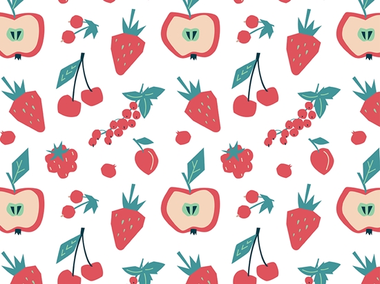 Red Faced Fruit Vinyl Wrap Pattern