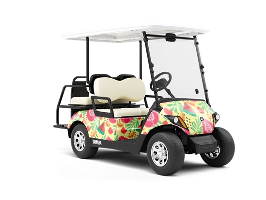Seeded Sugar Fruit Wrapped Golf Cart
