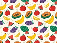Table Fruits Fruit Vinyl Wrap Pattern