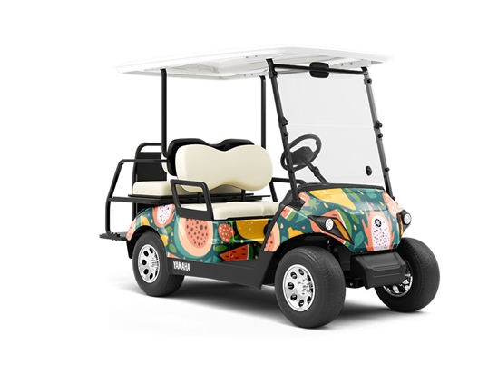 Tropical Tastes Fruit Wrapped Golf Cart