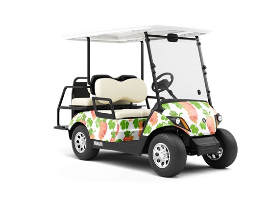 Flame Seedless Fruit Wrapped Golf Cart
