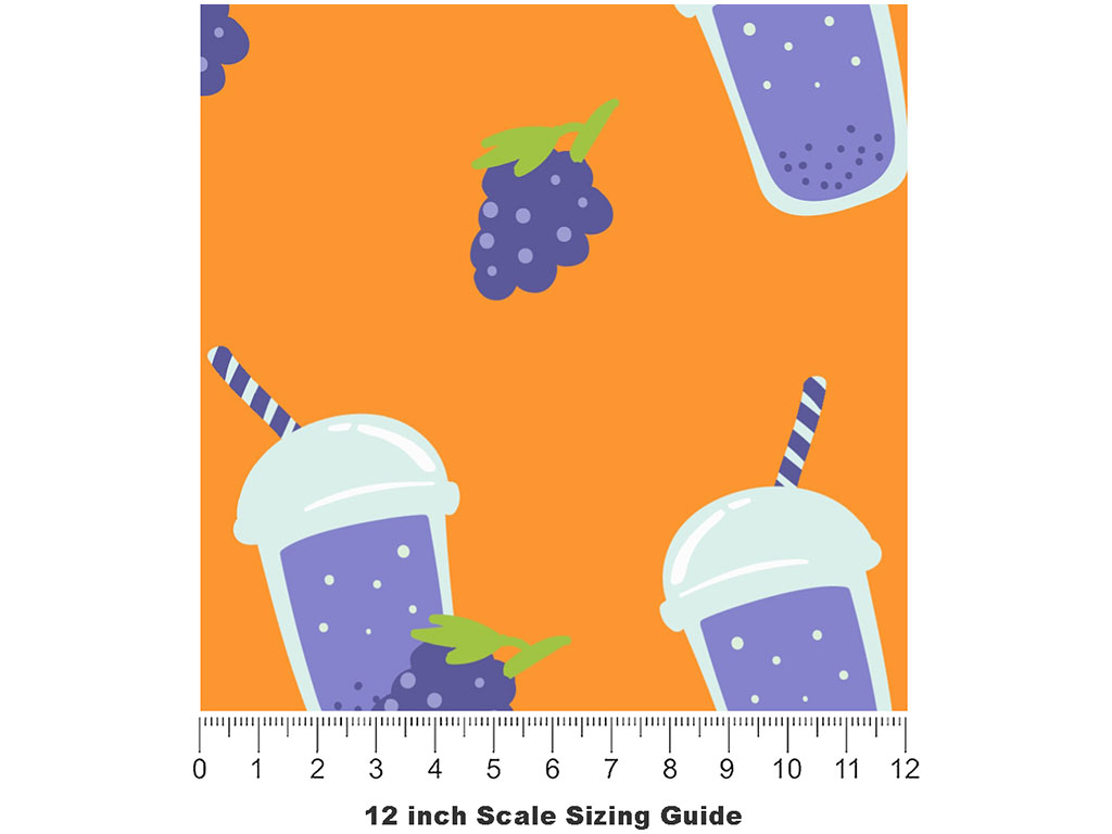 Freshly Squeezed Fruit Vinyl Film Pattern Size 12 inch Scale