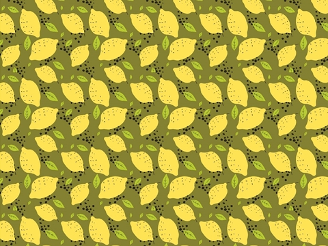 Rwraps™ Lemon Print Vinyl Wrap Film - Bonnie Brae