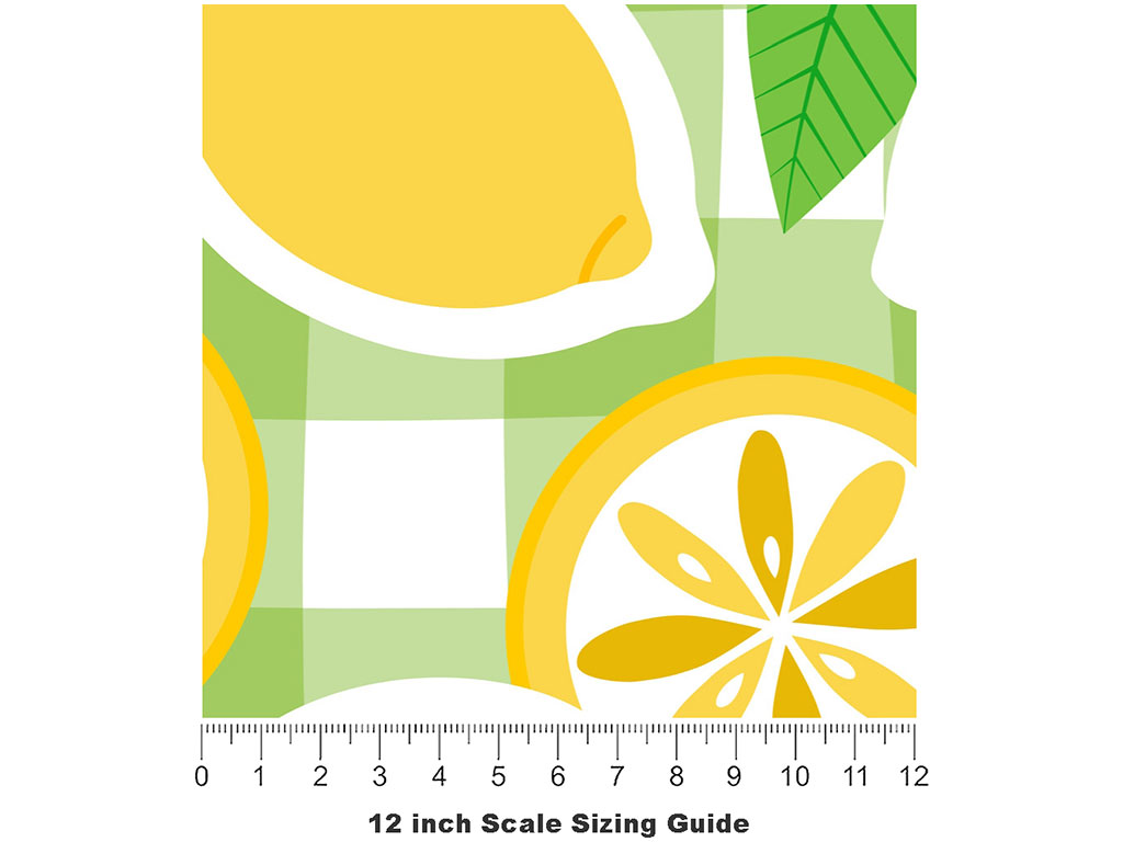 Classic Lemonade Fruit Vinyl Film Pattern Size 12 inch Scale