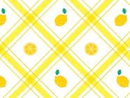 Lemony Plaid Fruit Vinyl Wrap Pattern