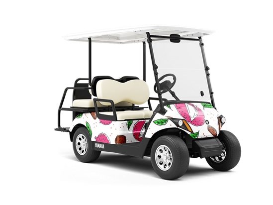 Sweet Cliff Fruit Wrapped Golf Cart