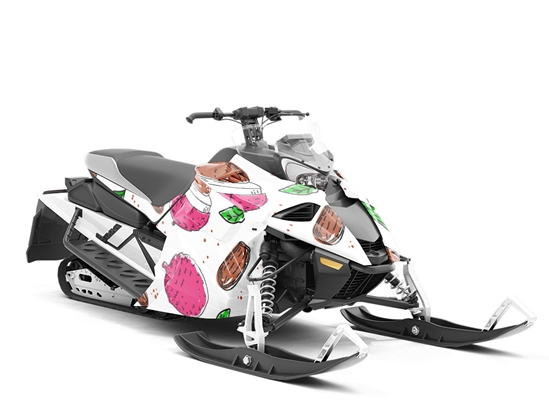 Sweet Cliff Fruit Custom Wrapped Snowmobile