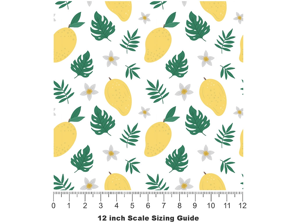 Gold Nugget Fruit Vinyl Film Pattern Size 12 inch Scale