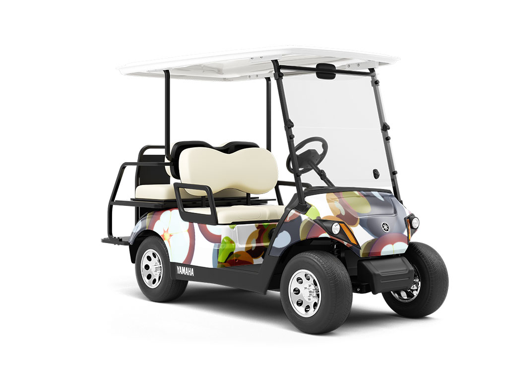 Great Garcinia Fruit Wrapped Golf Cart