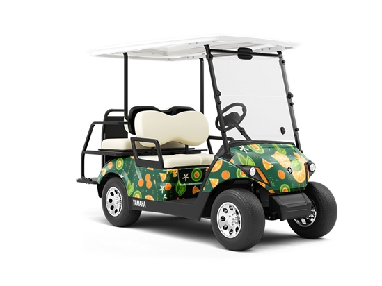 Sunny Grove Fruit Wrapped Golf Cart