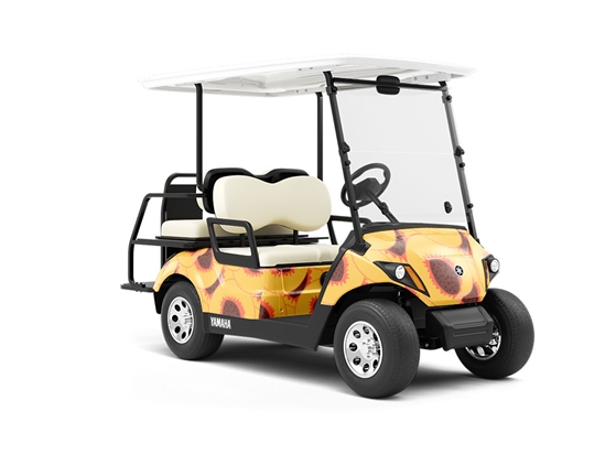 Flaming Fury Fruit Wrapped Golf Cart