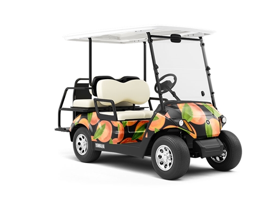 Pink Moon Fruit Wrapped Golf Cart