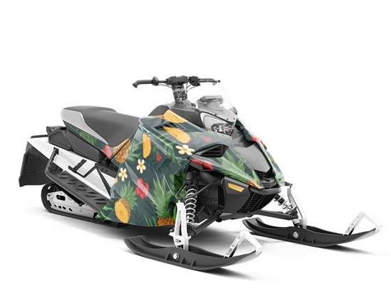 Abacaxi Slices Fruit Custom Wrapped Snowmobile