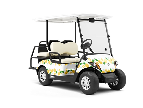 Pineapple Parade Fruit Wrapped Golf Cart